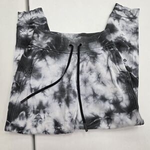 Lululemon Athletica Black and Gray Tie-Dye Joggers Earth Dye